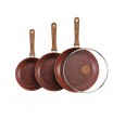 Set di padelle Copper Stone + coperchio